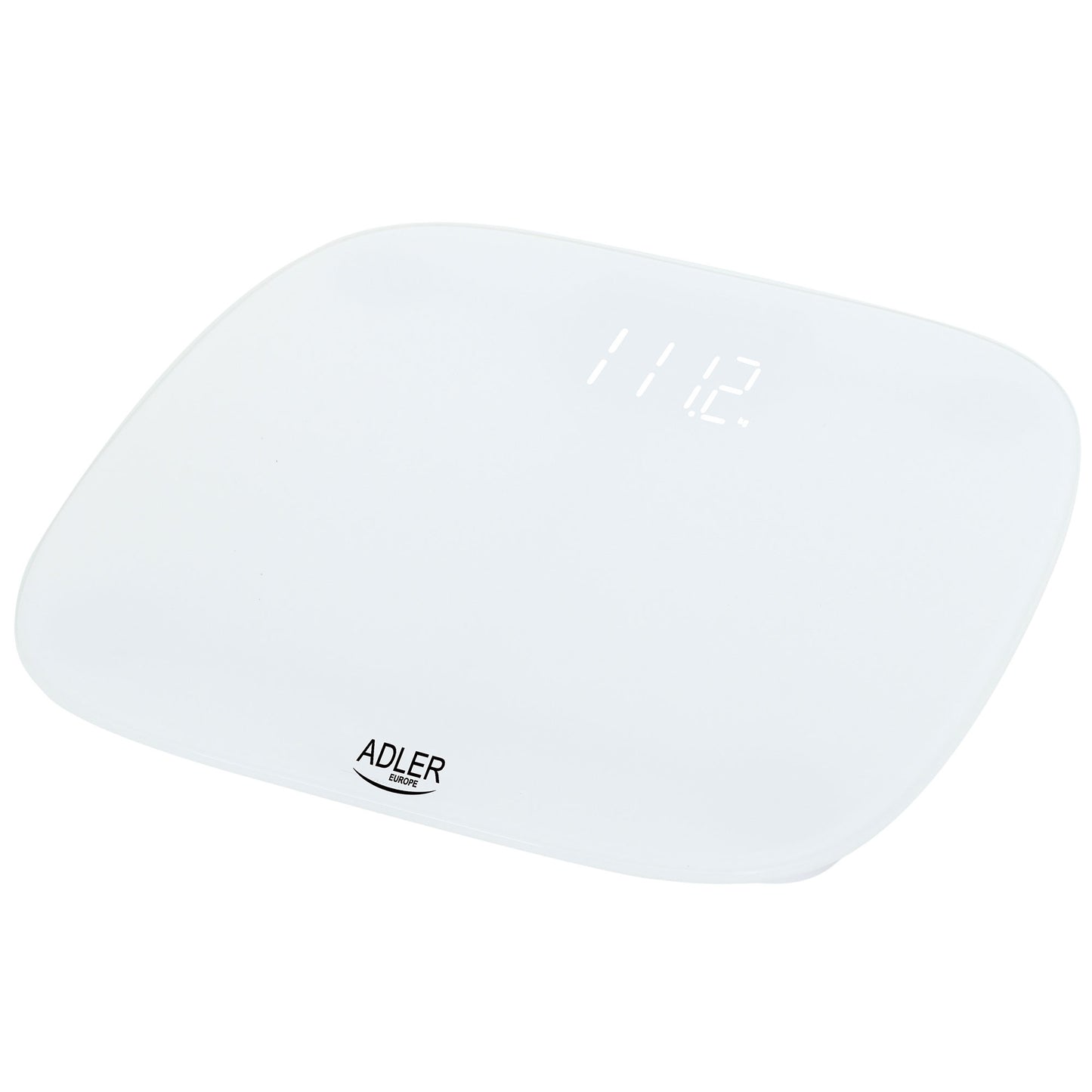 Báscula De Baño Digital Alta Precisión 180kg, Pantalla Led Apagado Automático, Vidrio Templado Adler Ad8176 Blanco