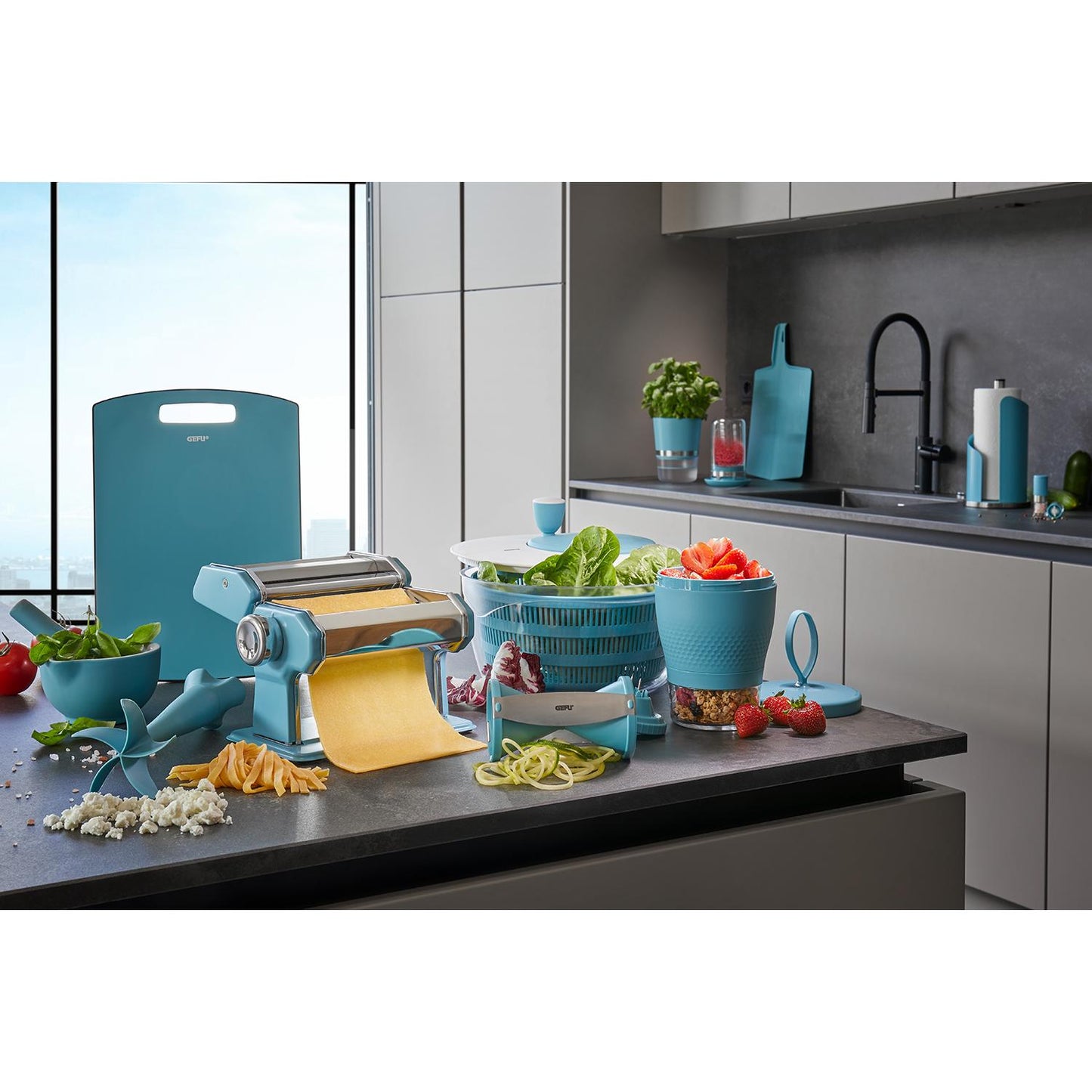 Macetero para hierbas BOTANICO Gefu Azul celeste