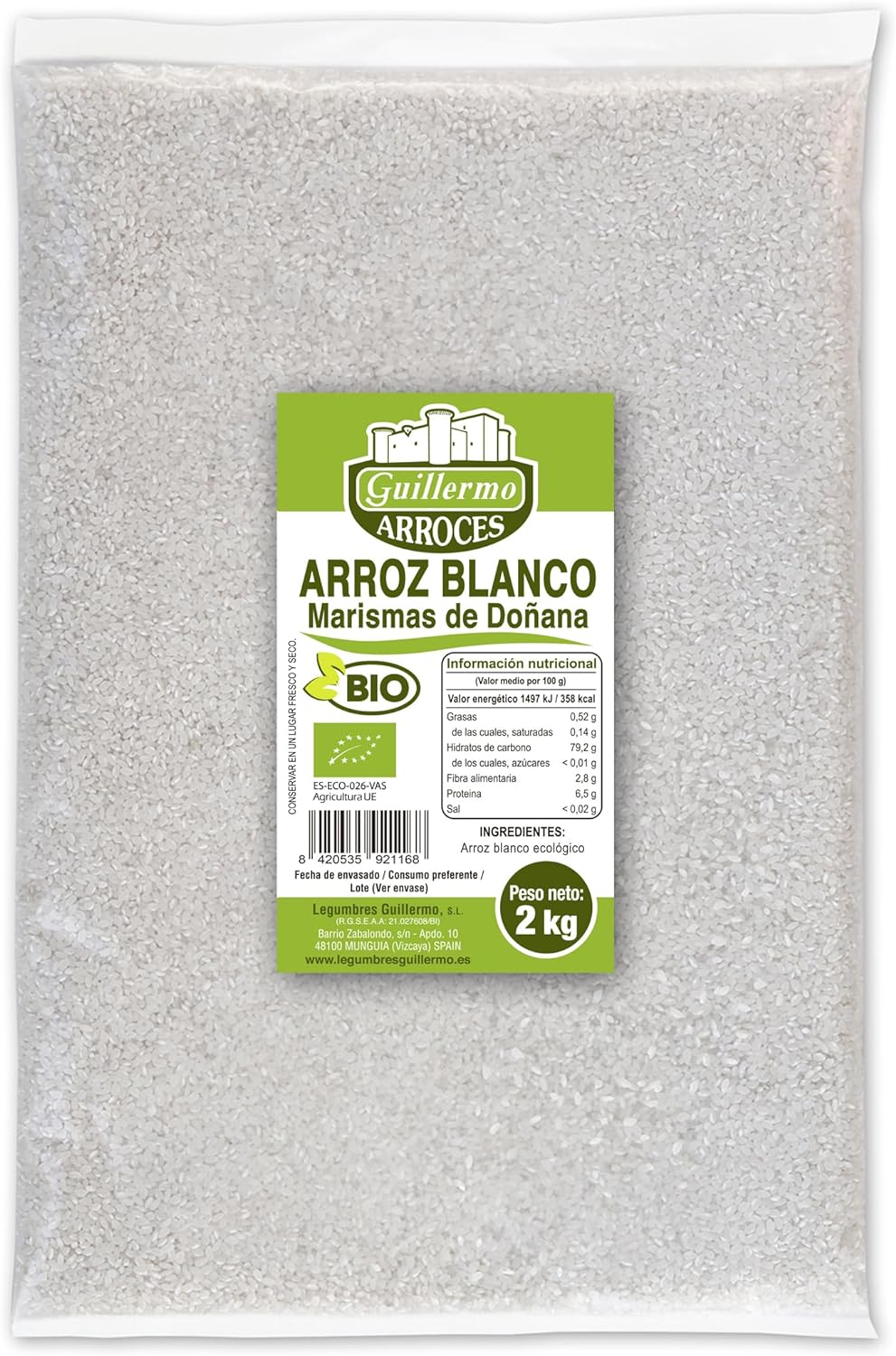 Arroz Blanco Marismas De Doñana Bio - 2 Kg_0