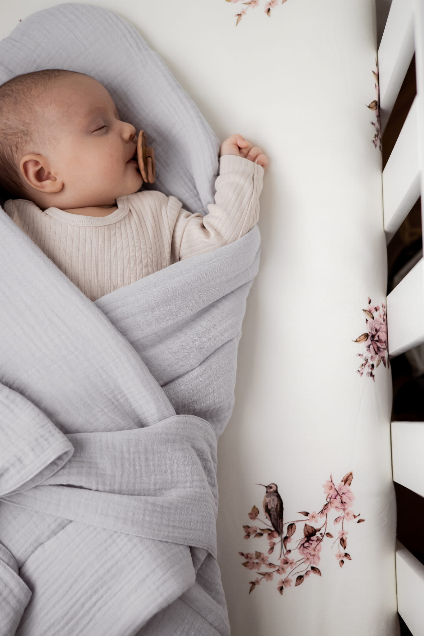 Saco Capazo Bebé Muselina Premium Dark Grey