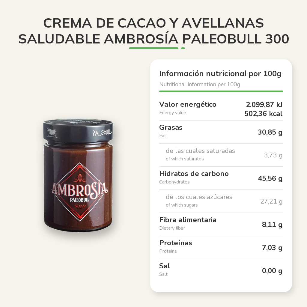 Información nutricional
