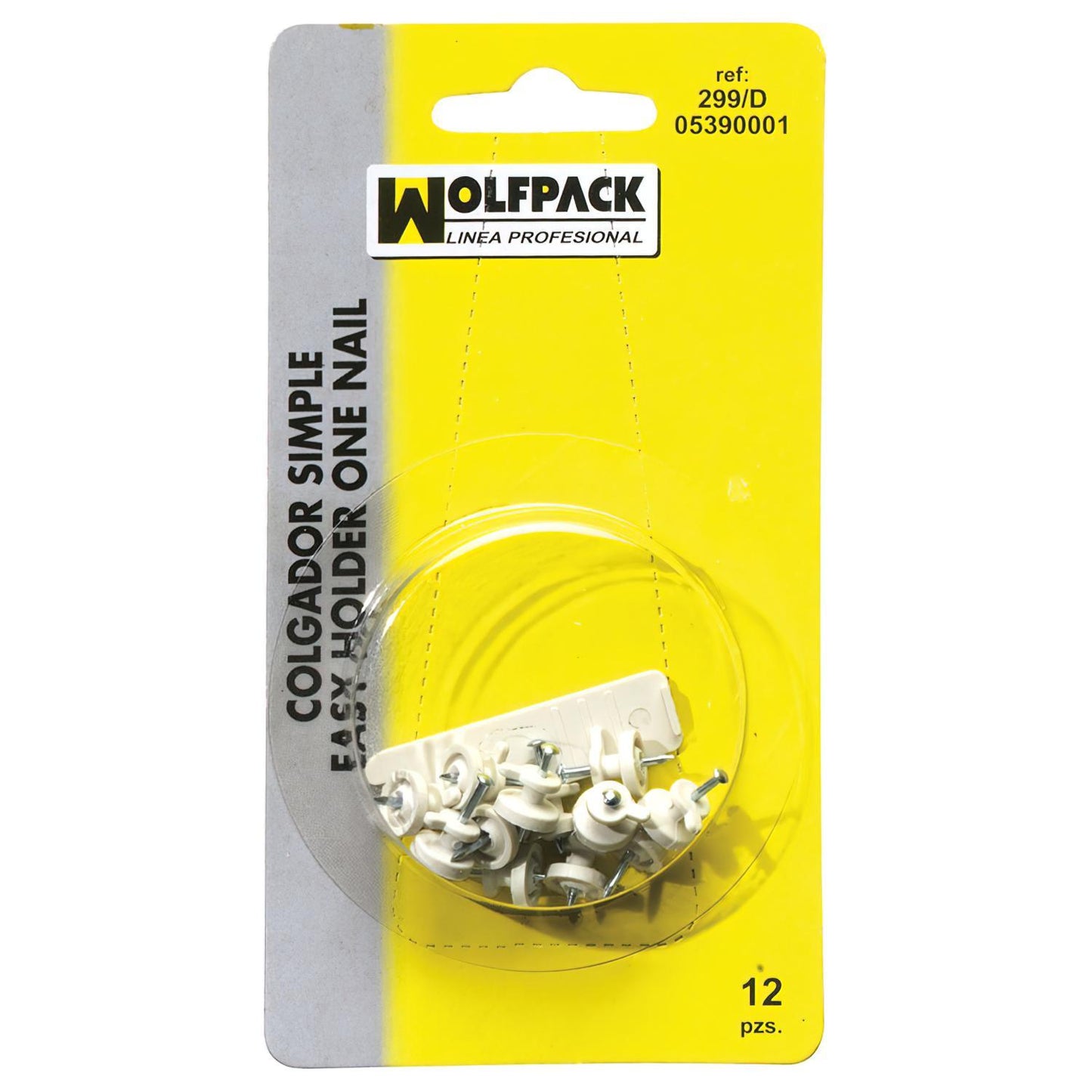 Cuelga Cuadros Redondo Pequeño (blister 12 Unidades) Clavar