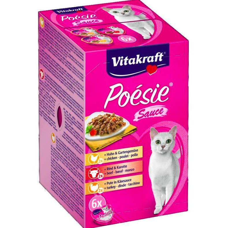 Vitakraft Vitakraft Poésie Creation Sauce Multipack 6 x 85 g comida húmeda gato