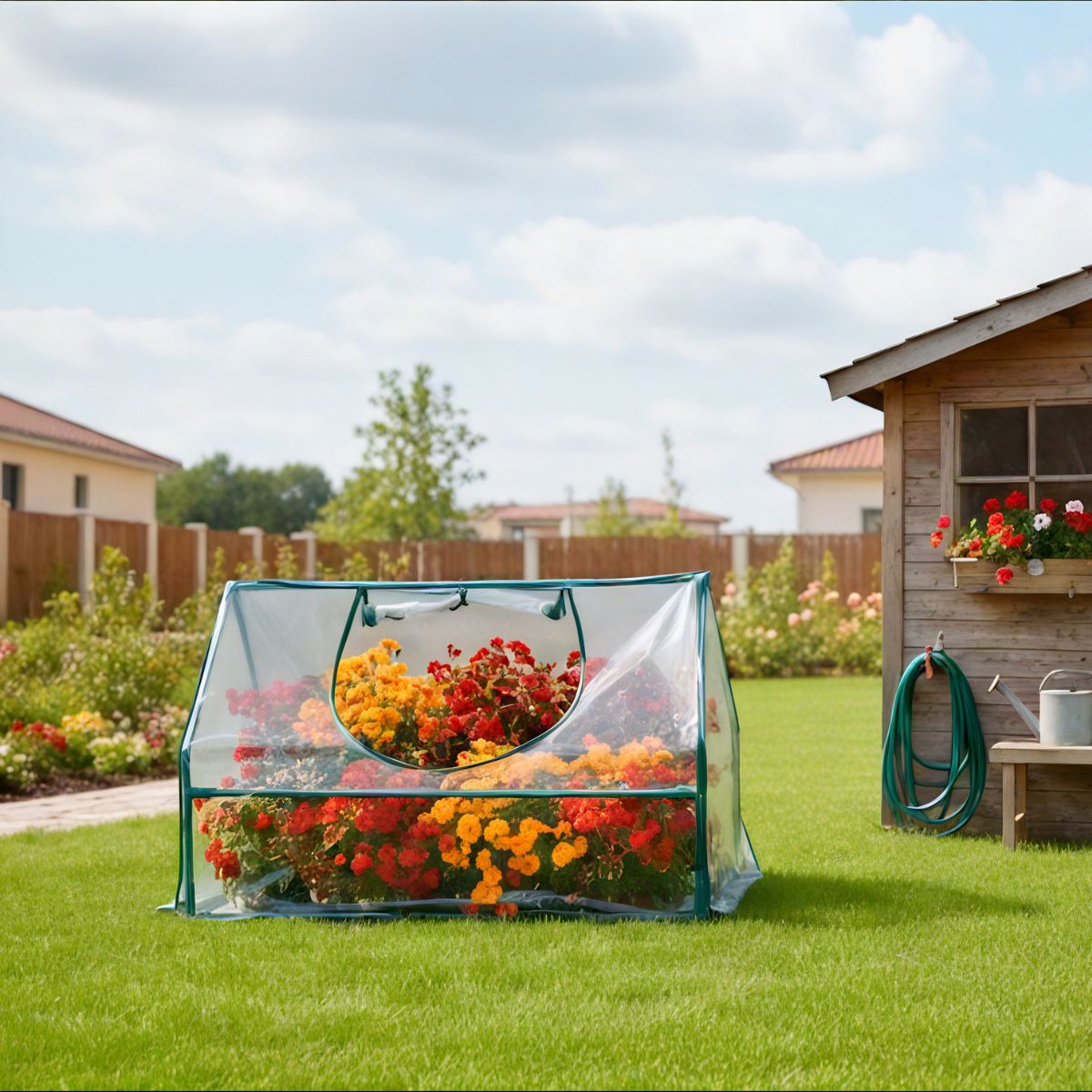 Mini Invernadero de suelo PVC Biotop 180 x 90 cm