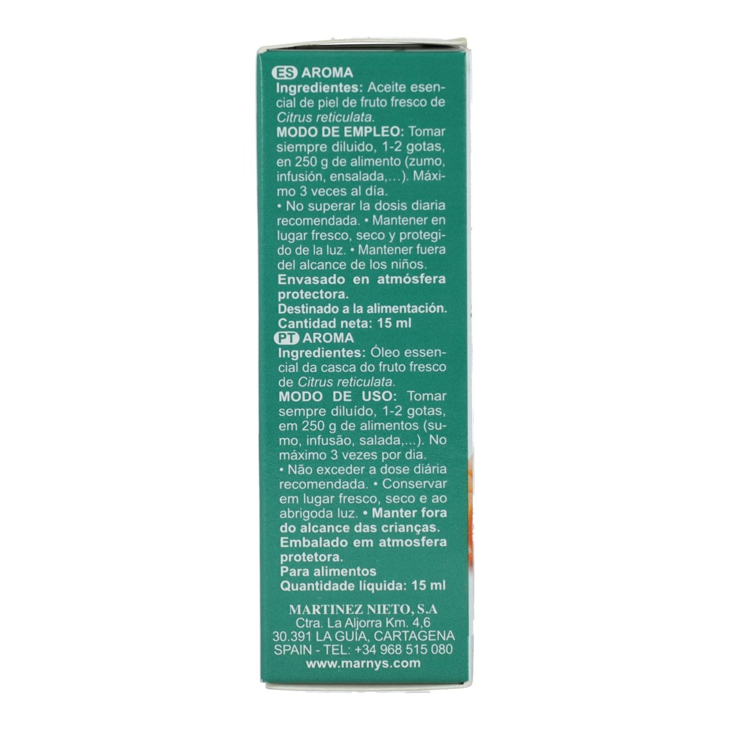 Aceite Es.Aliment. De Mandarina Marnys 15 ml