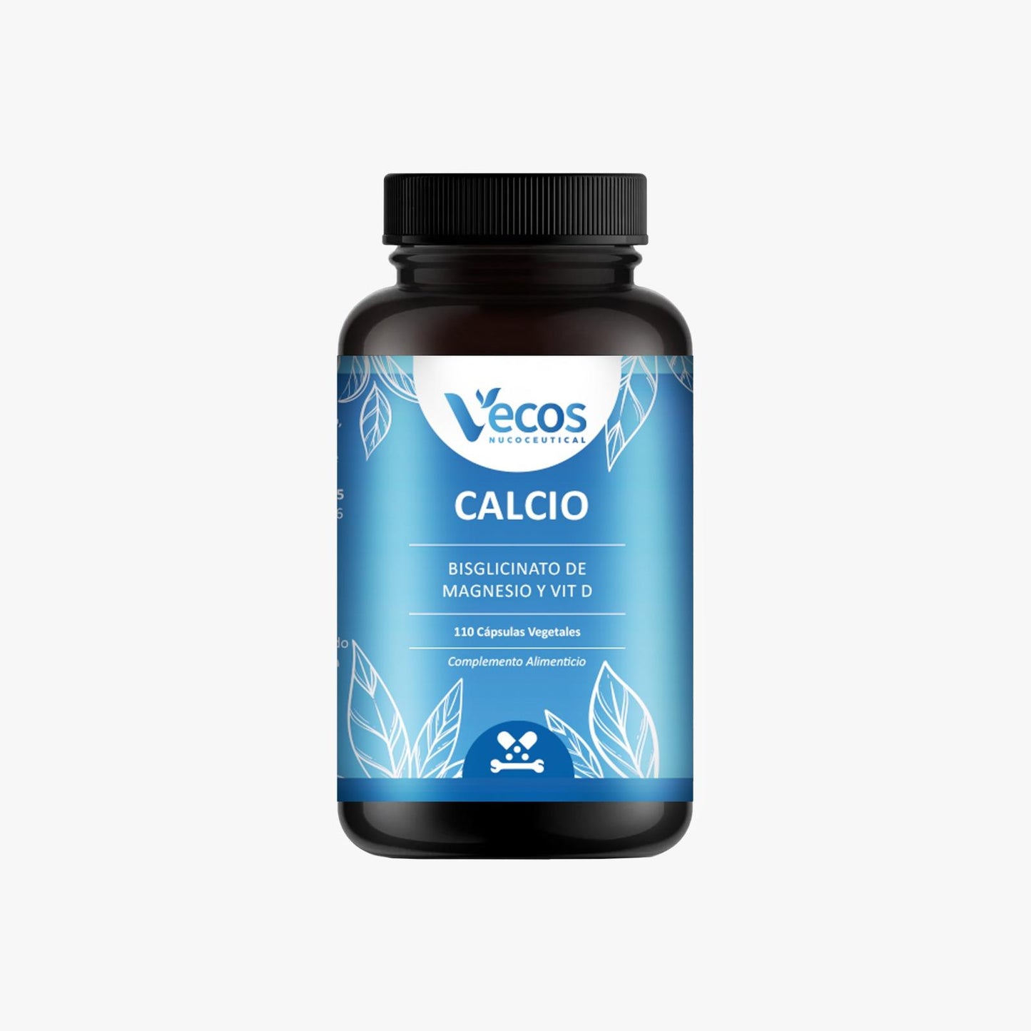 Citrato De Calcio + Magnesio + Vit D3 Vecos 110 Cápsulas | Huesos Fuertes Y Previene Pérdida Ósea_0