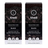 Pack 2x Tinte natural negro, Khadi, 100 g