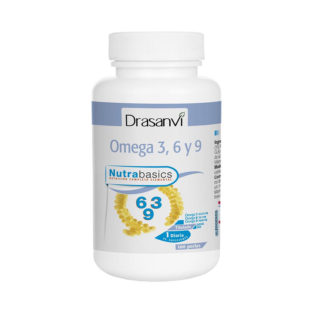 Omega 3-6-9 100 perlas Nutrabasicos Drasanvi 1000 mg