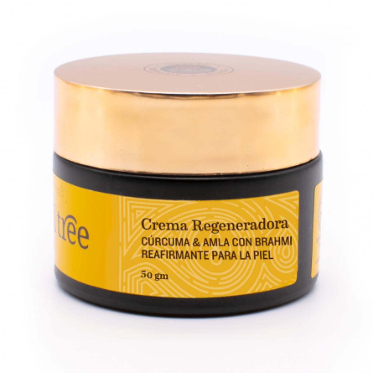 Crema facial regeneradora antiarrugas con Cúrcuma, Amla y Bhrami Soultree 25 g