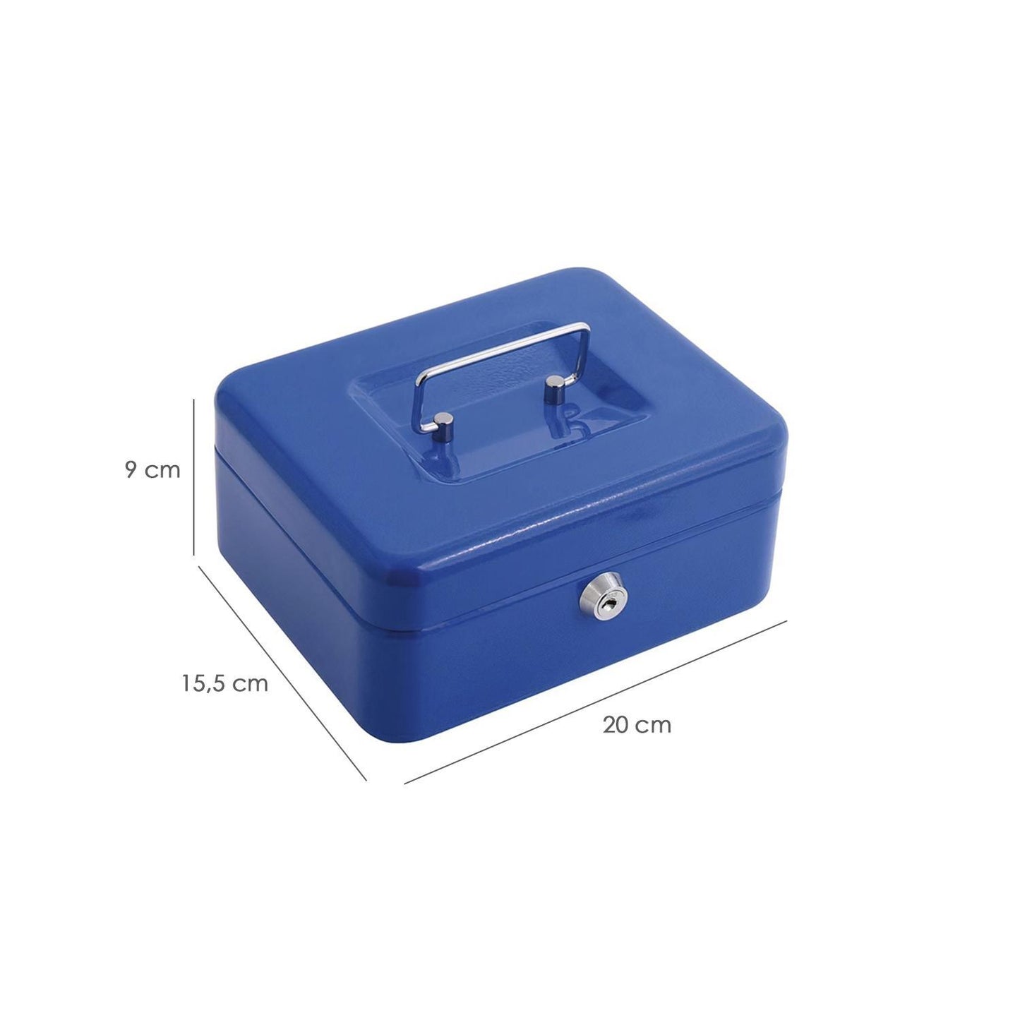 Caja Caudales Wolfpack Pintada Nº 2 200x155 Mm. Con Bandeja Interior_3