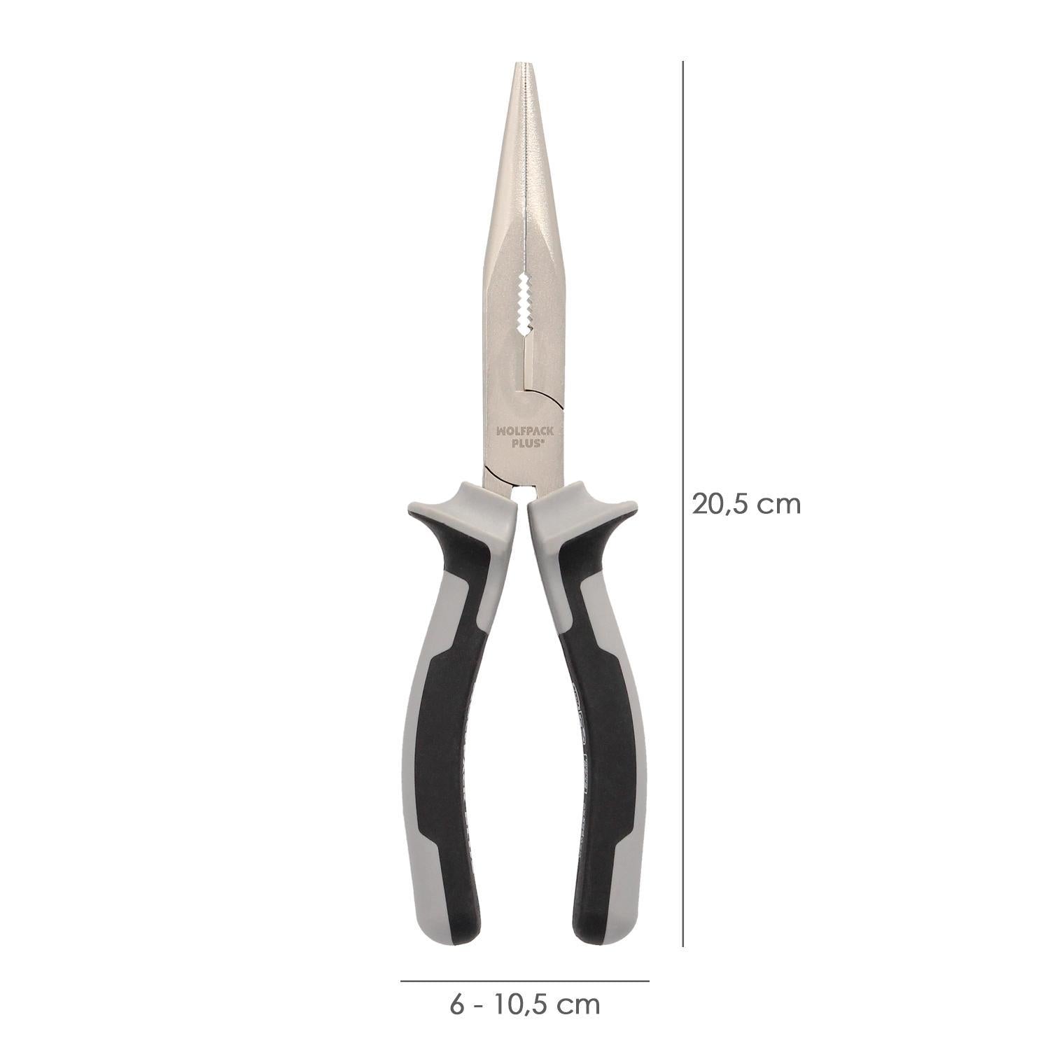 Alicates Boca Recta 200 Mm. Acero Cromo Vanadio Din-iso 5745 Alicates Punta Recta, Alicates Boca Recta Larga,