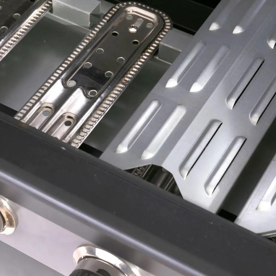 Barbacoa Gas 4Q+Lat Tapa Cristal Birgitt 54 X 132 X 115 Cm Ldk Garden