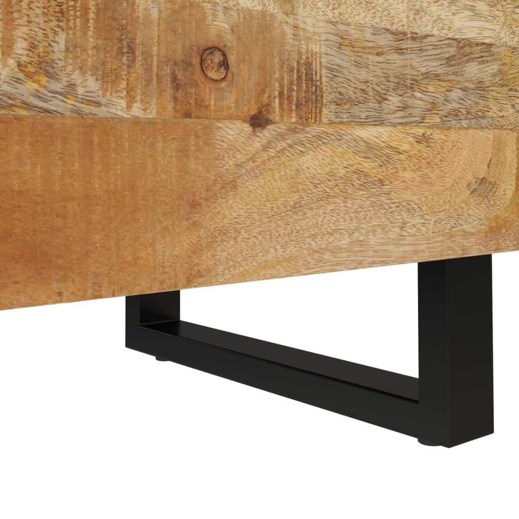 Mesitas De Noche 2 Uds Madera Maciza De Mango 40x33x46 Cm_4