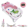 Bathby Bañera Plegable Para Bebés Recién Nacidos, Cojín Rana, Termómetro, Patas Antideslizantes (rosa Rana)