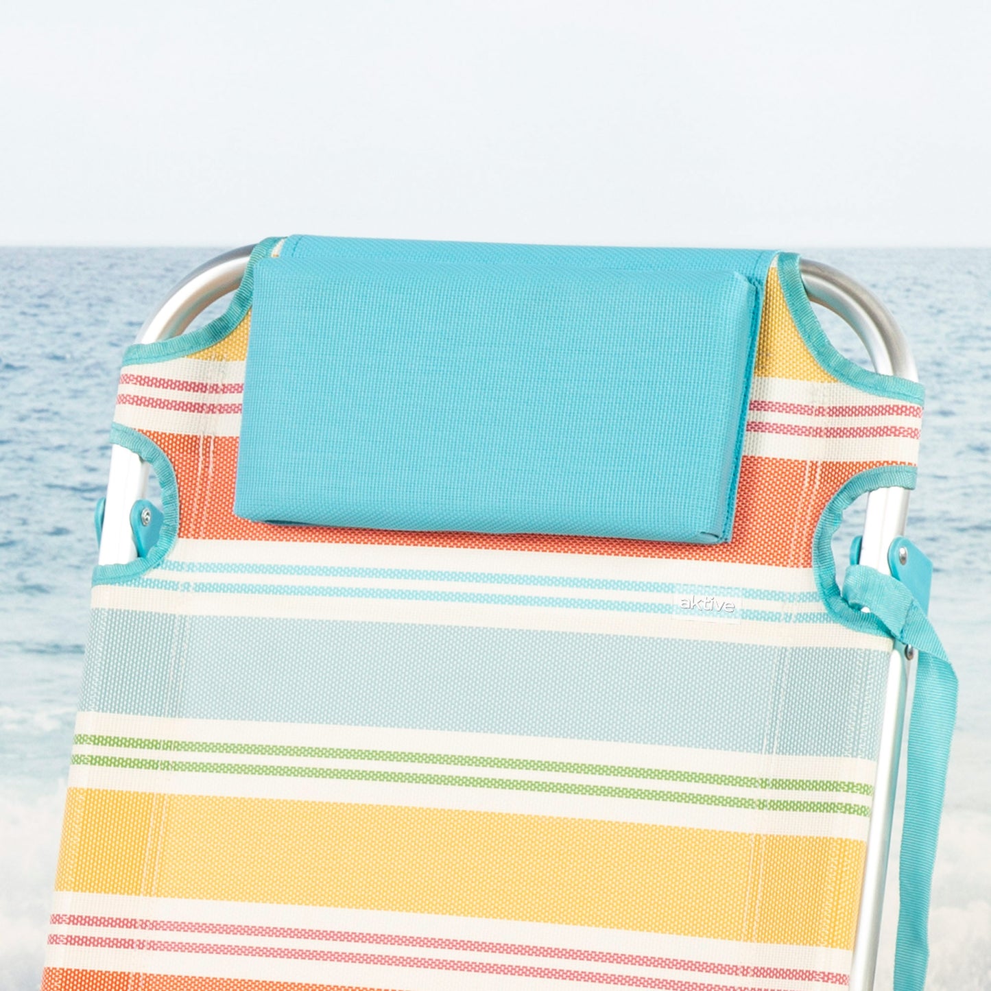 Aktive Pack 2 Sillas De Playa Plegables Aluminio 5 Posiciones C/bolsillo Santorini_5