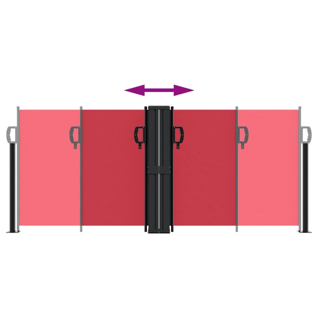 Vidaxl Toldo Lateral Retráctil Rojo 100x600 Cm_4