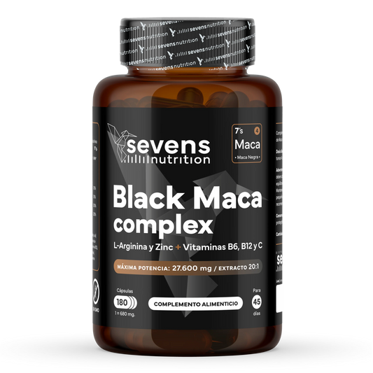 Maca Negra Con L-arginina Y Zinc + Vitaminas B6, B12 Y C. Reduce El Cansancio Y Aumenta Energía