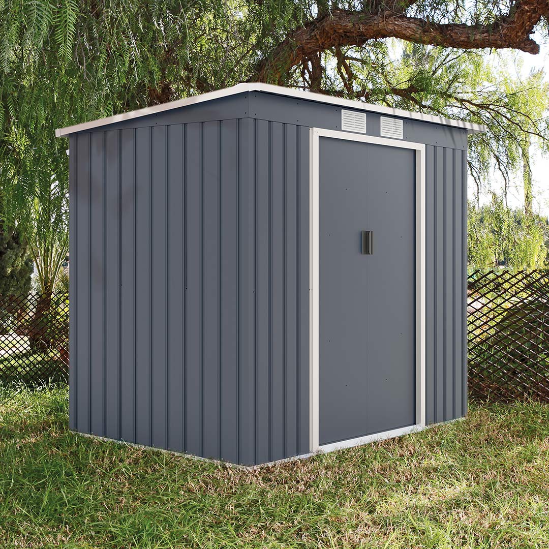 Caseta Metálica Estándar Gris Para Exterior E Interior 2,13x1,73x1,3 M / Multicolor_1
