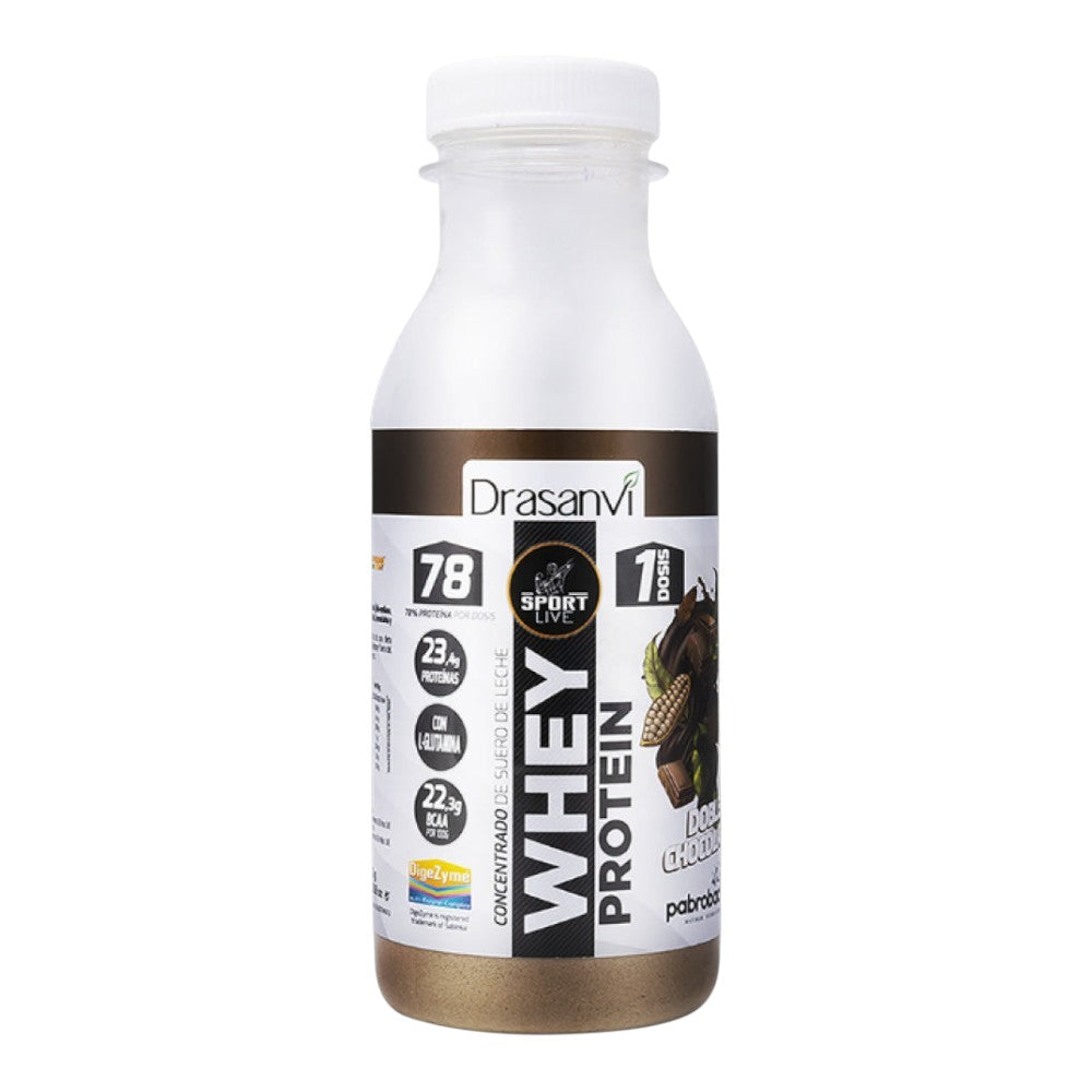 Sport Live Whey Protein Concentrada Botella Monodosis 30 Gr Doble Chocolate_0