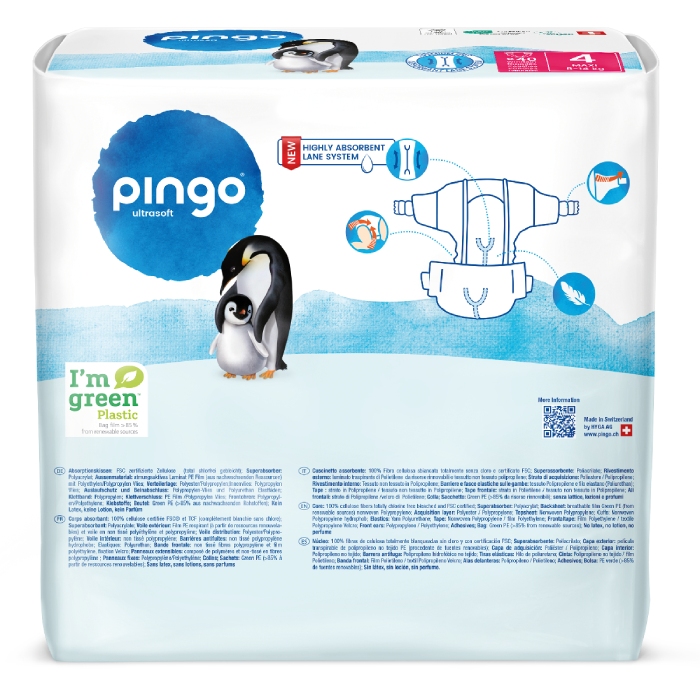Pañales T4 (8-14kg) Pingo 80 unidades