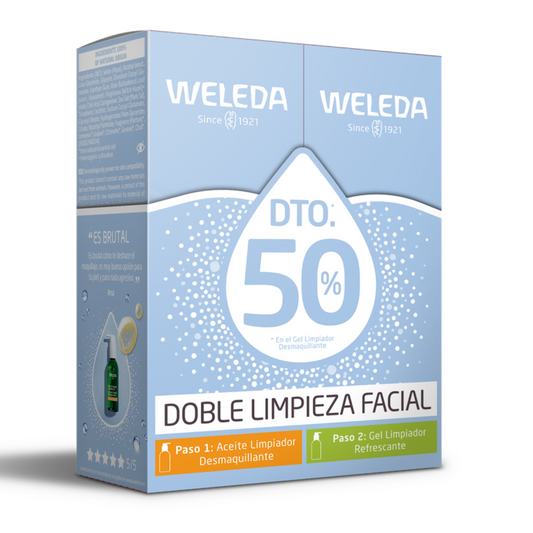 Pack Oferta Limpieza Facial Weleda Aceite+Gel 150ml/ud
