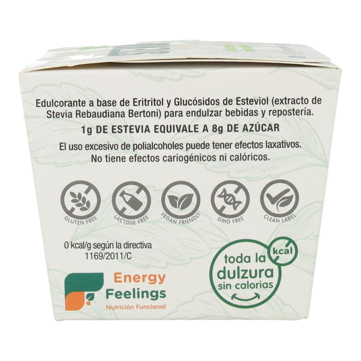 Estevia sobres individuales Energy Feelings 100 uds