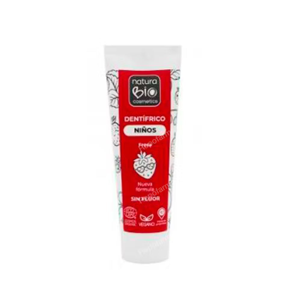 Dentifrico Niños Fresa 75 Ml Naturabio Cosmetics_0