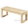 Banqueta de madera para exterior Roma Maderland 100 cm