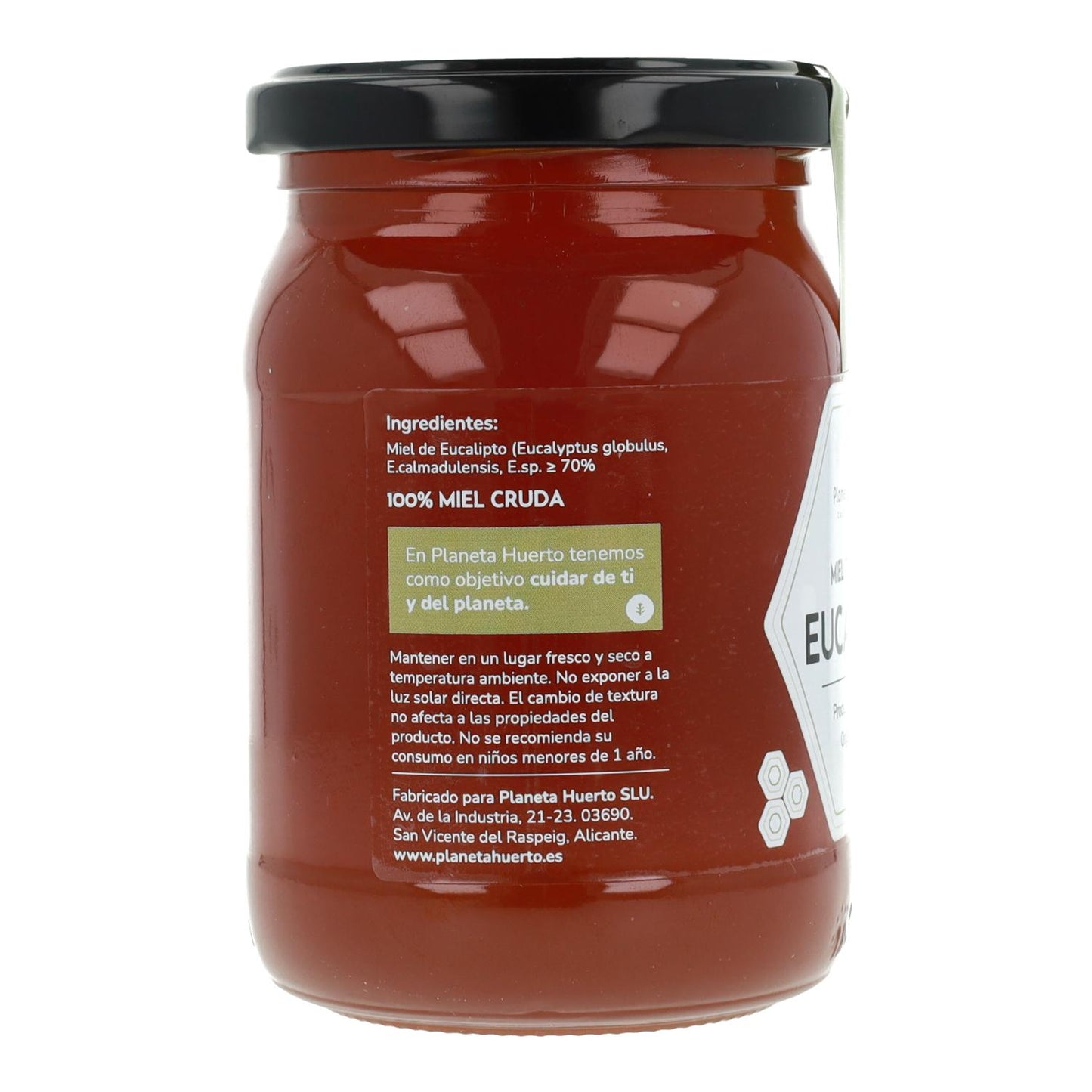Miel Cruda de Eucalipto Planeta Huerto 500 gr