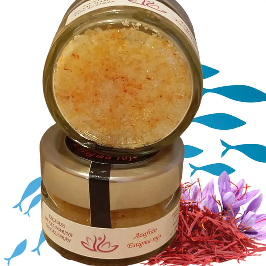 Escamas De Sal Marina Con Azafrán – Sal Gourmet Natural Para Potenciar El Sabor De Tus Platos