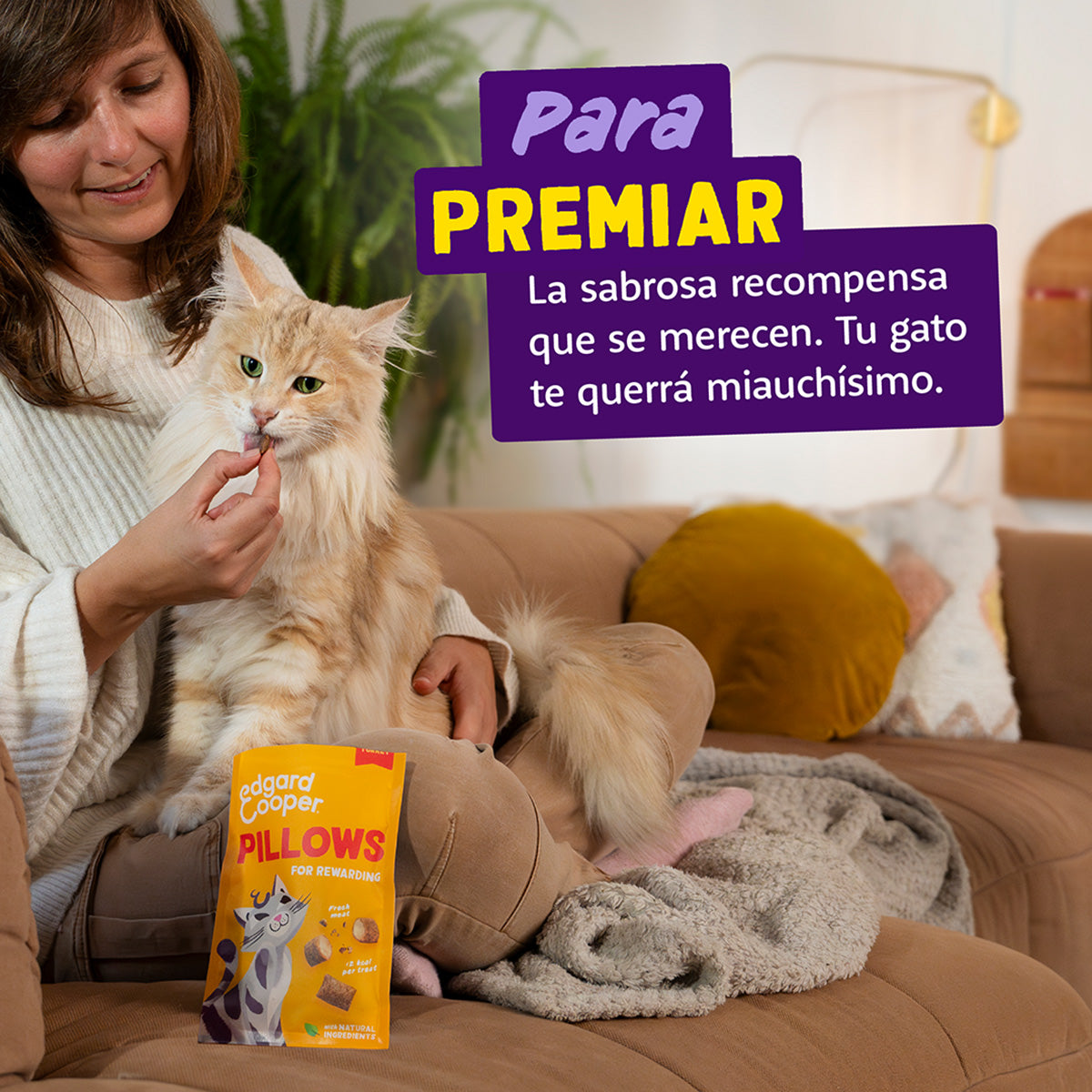 Bocaditos de Pavo Premios naturales para gatos Edgard Cooper 60 g
