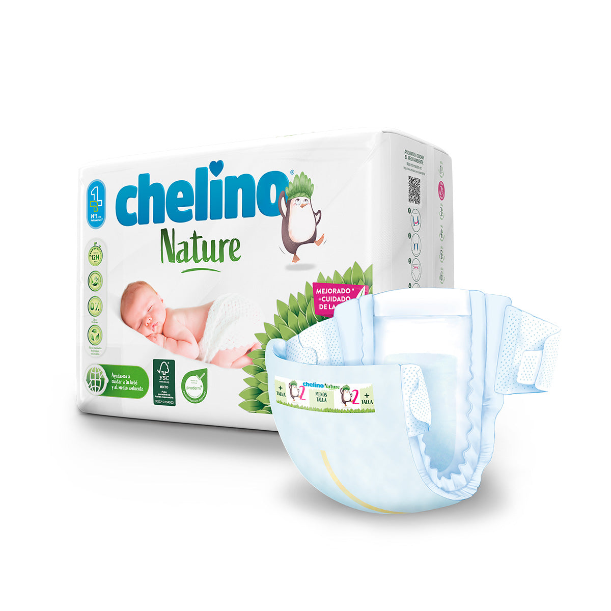 Pañales T2 3-6 kg Chelino Nature 28 Uds