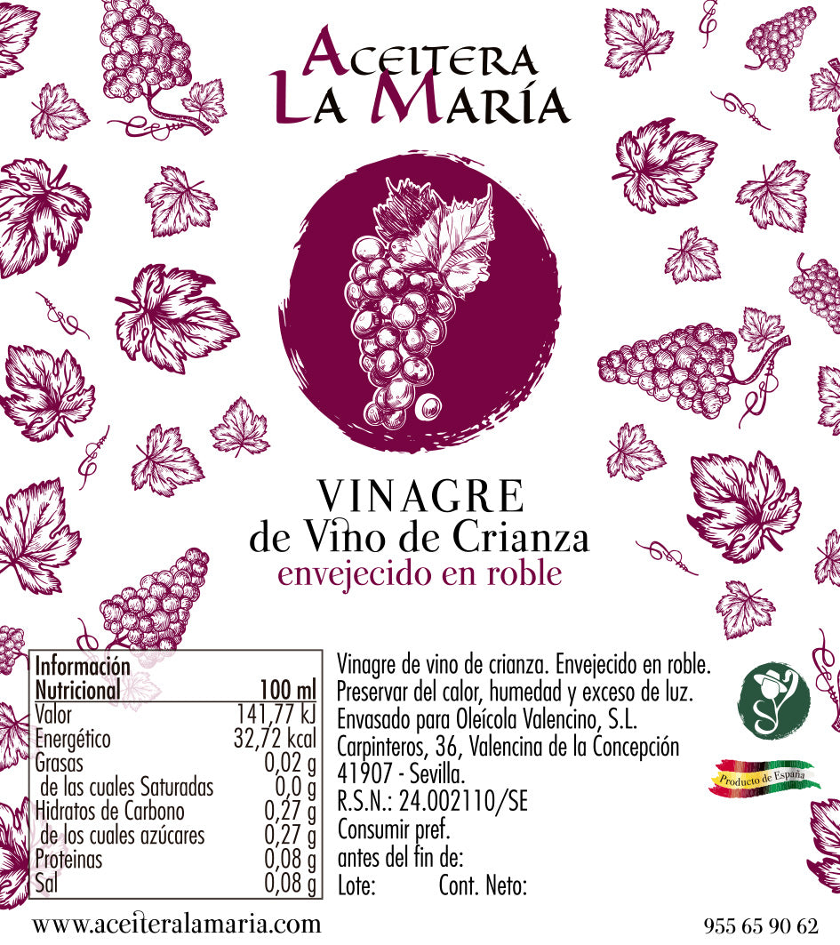 Vinagre De Vino 50 Cl Cristal