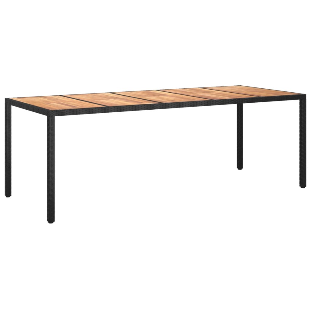 Vidaxl Set De Comedor De Jardín 9 Pzas Y Cojines Ratán Sintético Negro_5