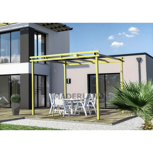 Pérgola de madera maciza Almería Maderland 300x300 cm