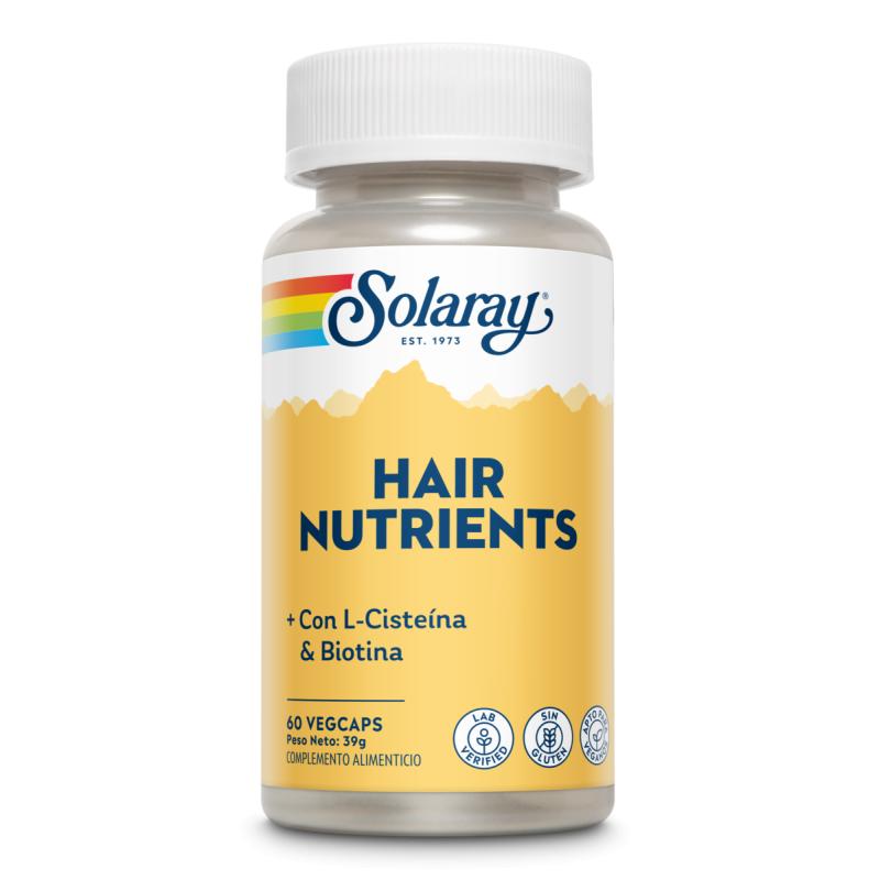 Hair Nutrients Solaray, 60 cápsulas