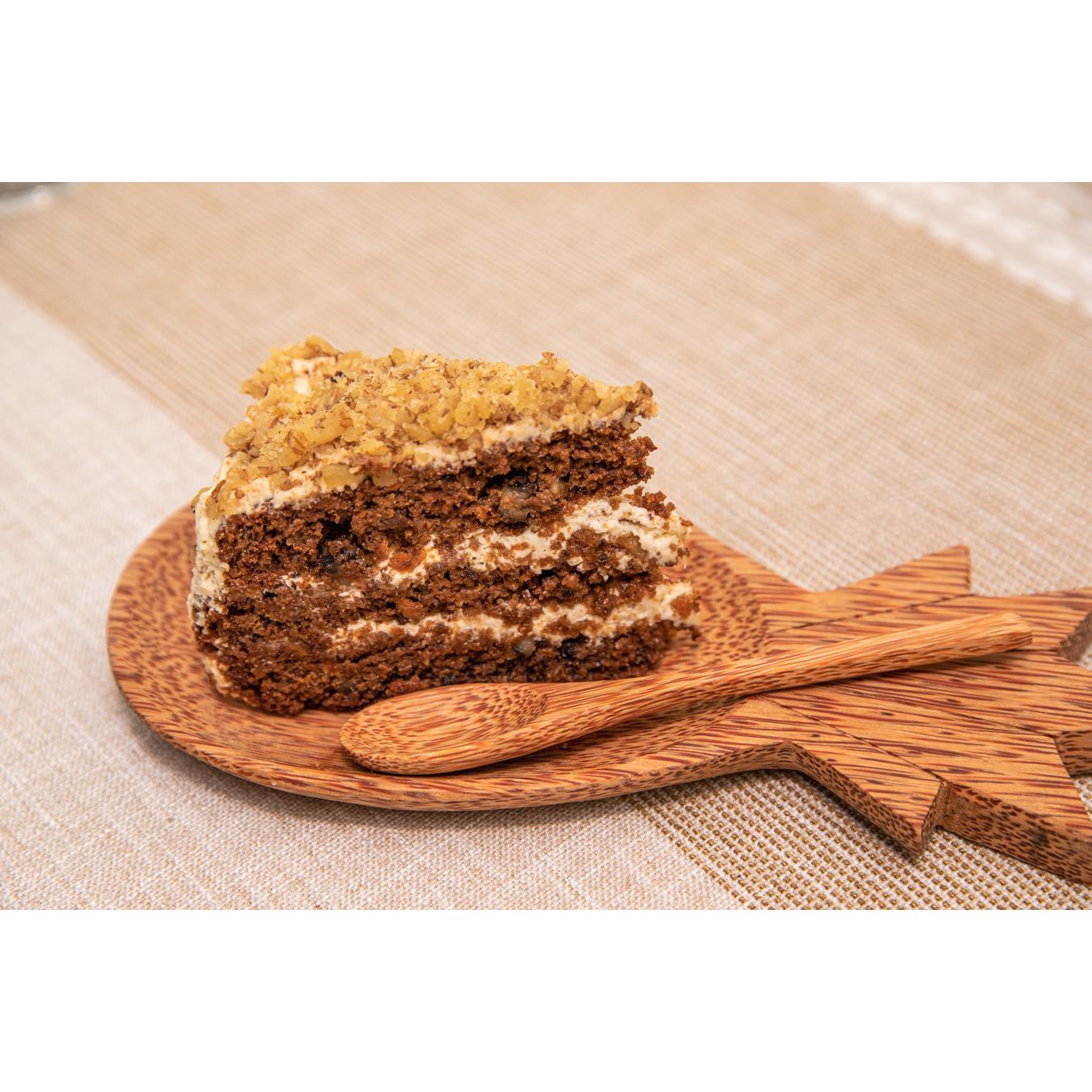 Plato de madera de coco con forma de piña 25 x 11 cm