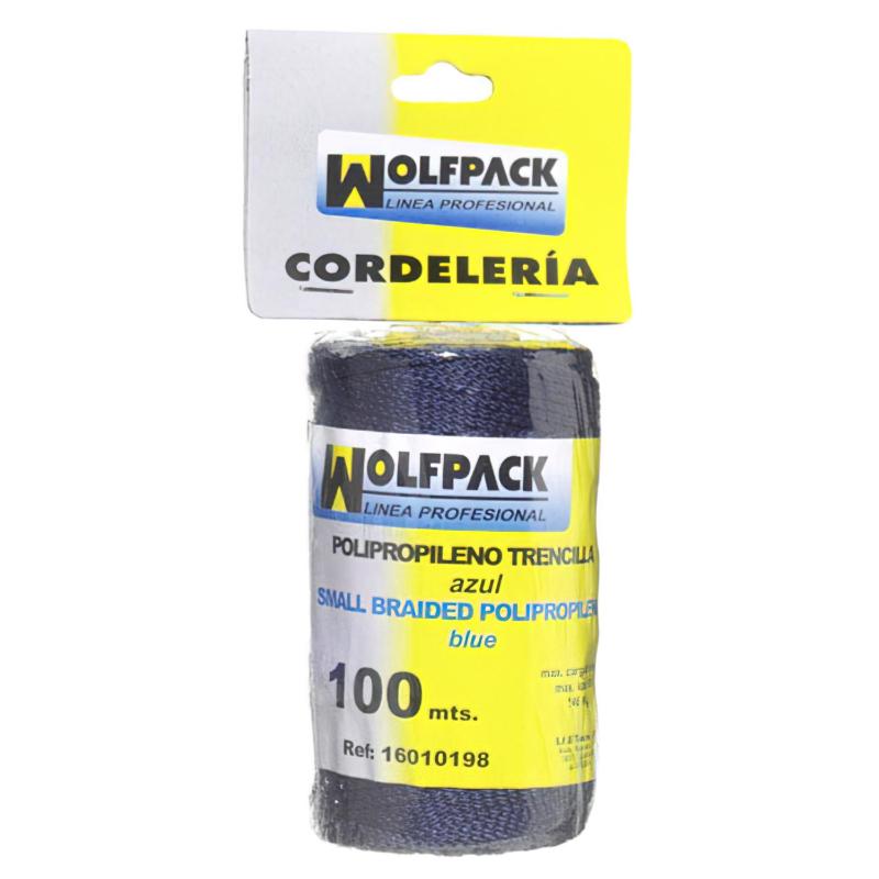 Cuerda Trencilla Polipropileno Azul (bobina 100 Metros)_0