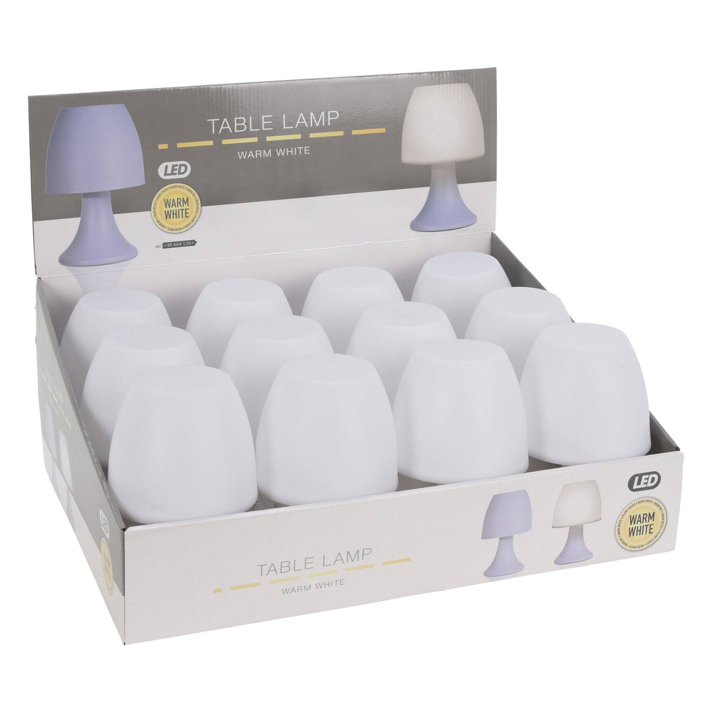 Well Home Lampara De Mesa Color Blanco Ø12x19,2cm_4