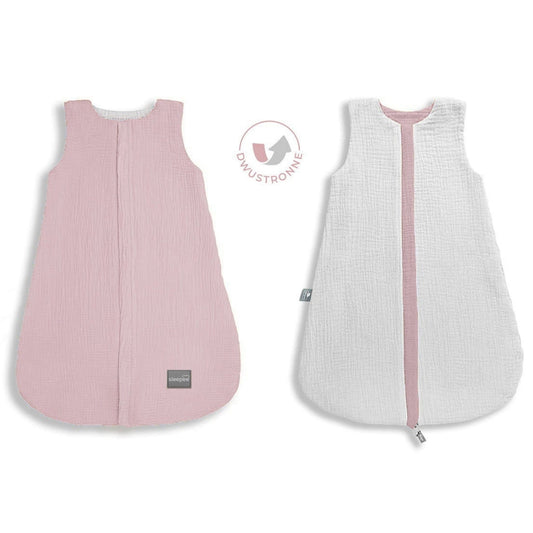 Saco De Dormir Bebe Reversible T-s Muselina 0-4m Rose