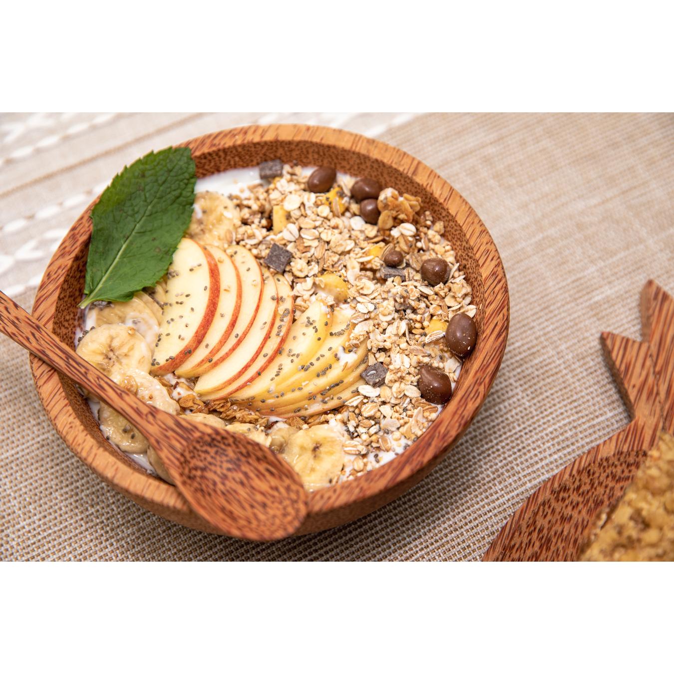 Ensaladerade madera de coco 100% ecológica 18 x 6 cm