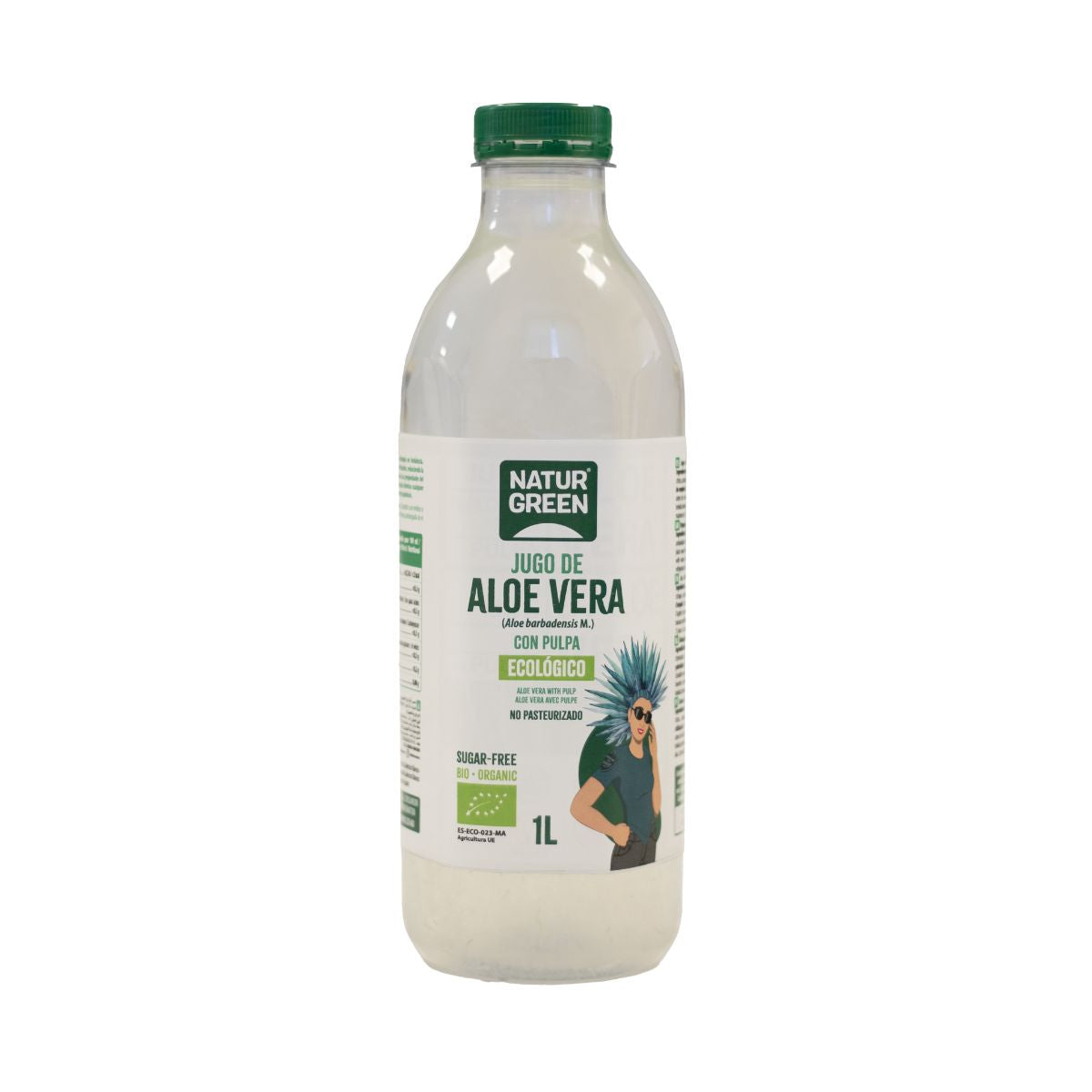 Jugo de aloe vera con pulpa NaturGreen 1 L en Planeta Huerto
