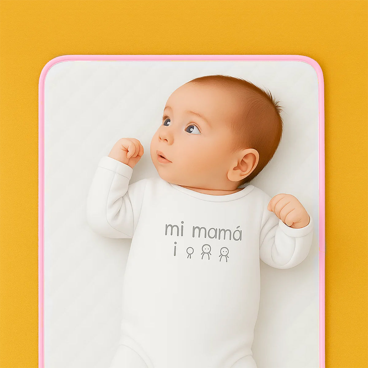 Alfombrilla De Cambiar Nomada En Algodón Bio Rosa