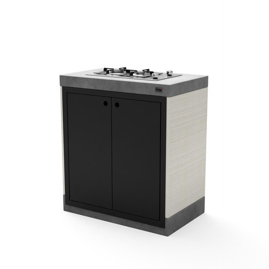 Modulo Bancada Venit Plan 1 con placa Teka y puertas Tuozi