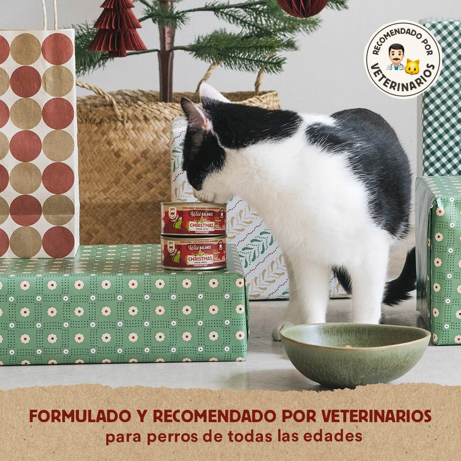 Lata Receta de Navidad BARF para gatos Wild Balance 120 g