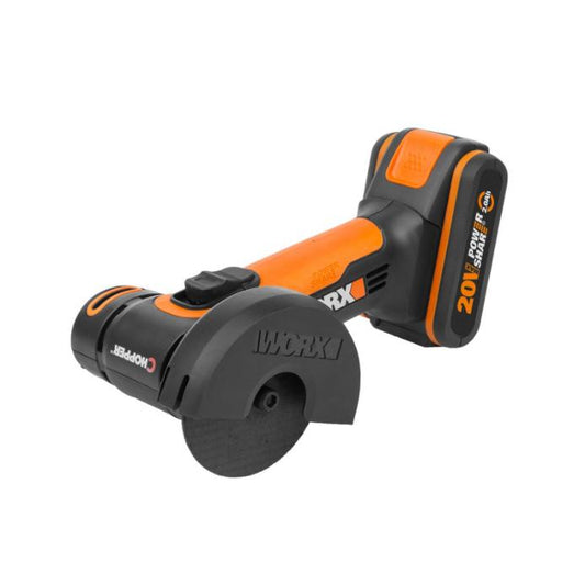 Miniamoladora Chopper 76mm 20V 1bat 2.0Ah - Worx 1bat 4.0Ah