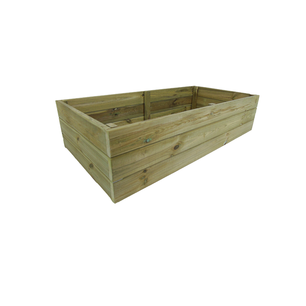 Jardinera De Madera Eko De Pino Tratada Vidahuerto  120x60x30 Cm.