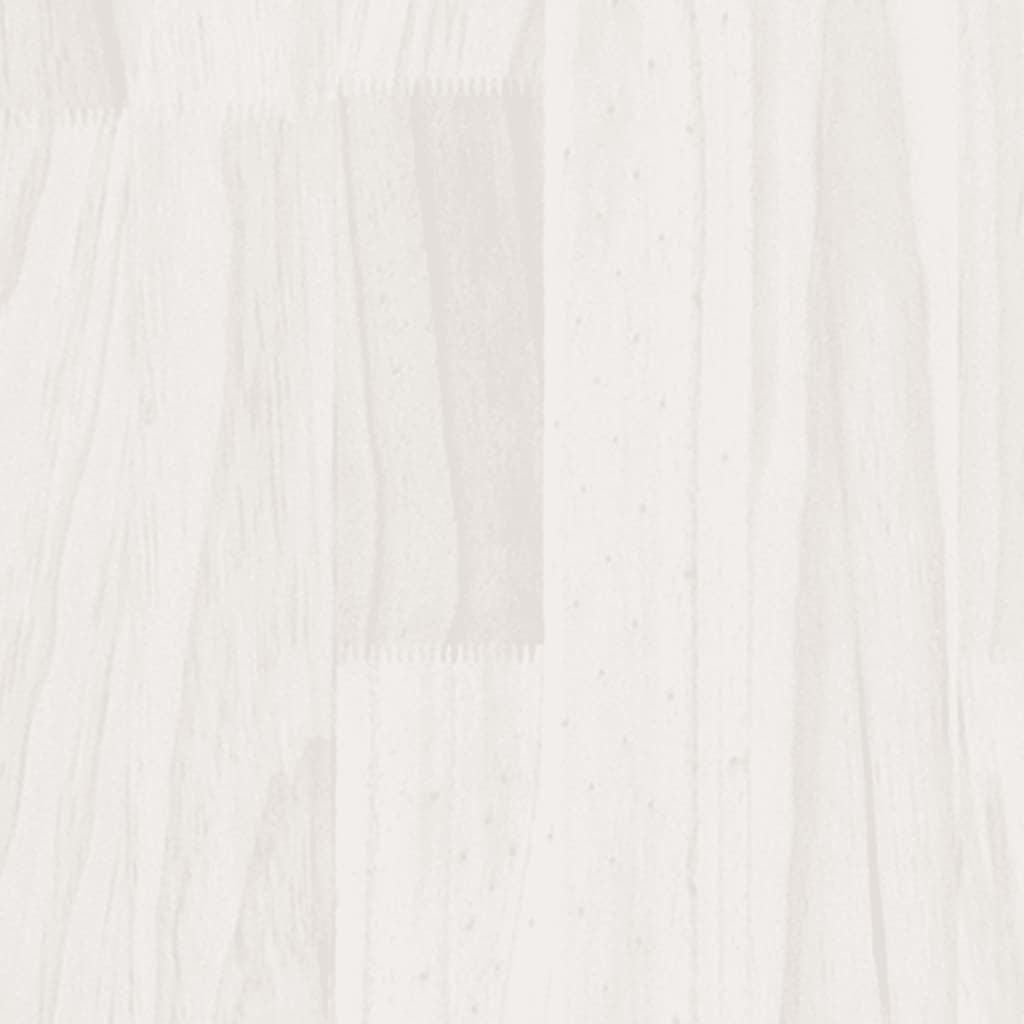 Mesitas De Noche 2 Uds Madera Maciza Pino Blanco 40x29,5x64 Cm_4