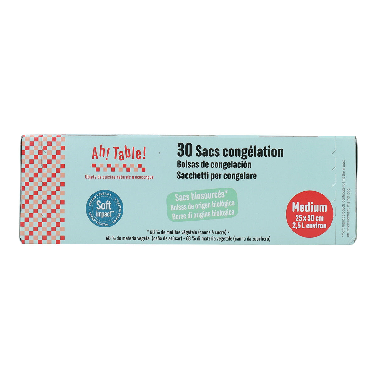 Bolsas congelar/conserva 25 x30mm, Ecodis, 30 Unidades