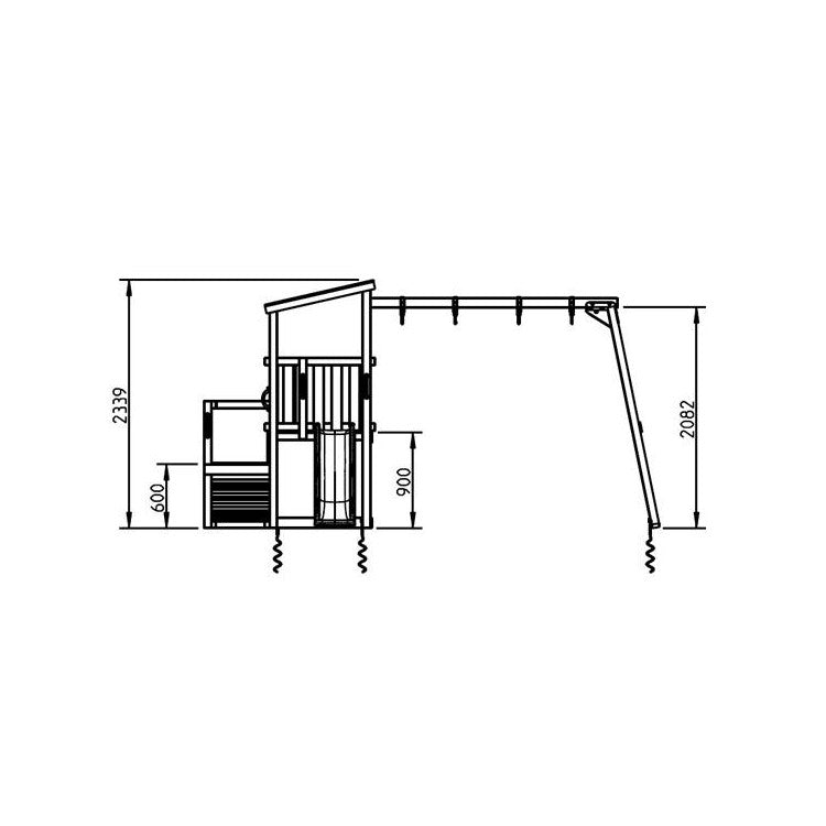 Parque Infantil Masgames Cascade M Con Columpio Doble.